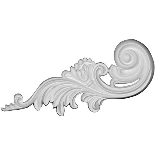 Ekena Millwork ONL12X05X01ME-L 11 7/8"W x 4 7/8"H x 7/8"P Medway Scroll Onlay, Left