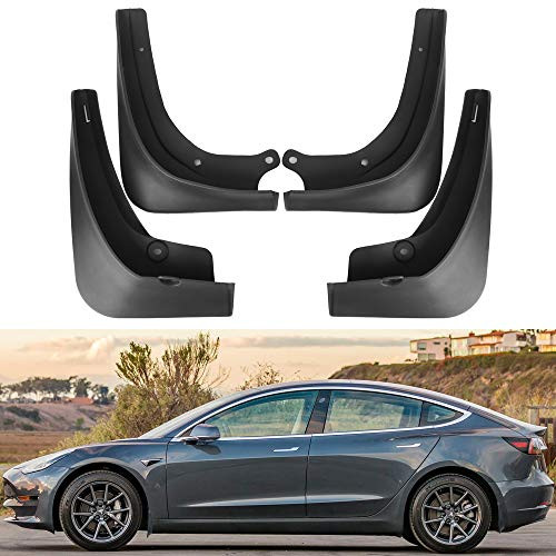 BASENOR Tesla Model 3 Mud Flaps Splash Guards(Set of Four)