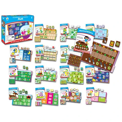Carson-Dellosa CD-140305 Math File Folder Game, Grade Kindergarten, 16 Games, 20 Sheets of Cards (Pack of 36)