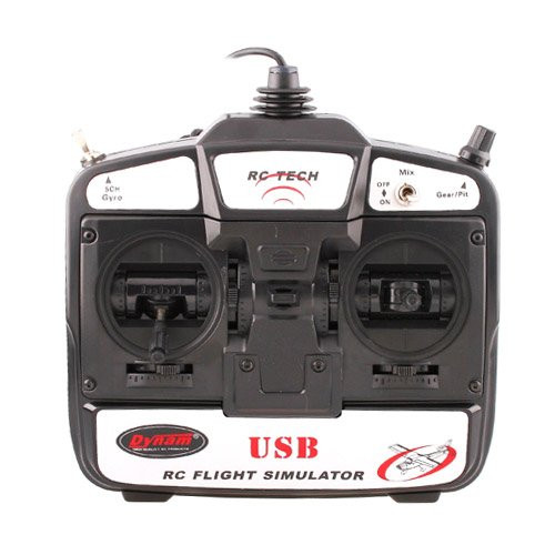 New RC Tech 6 CH Flight Simulator Remote Control w/ Software for Helicopters/ Airplanes