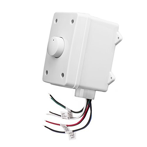 OSD Audio 100W Outdoor Volume Control  Weather Resistant, White Rotary Knob - OVC100
