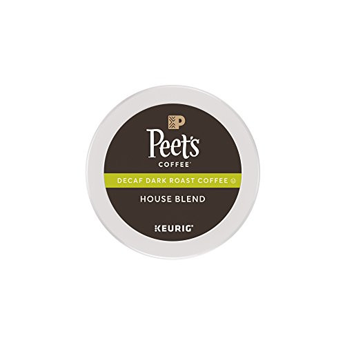 Peet's Coffee Decaf House Blend Dark Roast Coffee K-Cup Coffee Pods (10 Count) Decaffeinated Coffee Peet's Coffee Decaf House Blend Dark Roast Coffee K-Cup Coffee Pods (10 Count) Decaffeinated Coffee