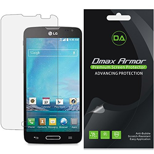 [6-Pack] Dmax Armor for LG Optimus L90 Screen Protector (T-Mobile) Anti-Bubble High Definition Clear Shield - Lifetime Replacements Warranty- Retail Packaging