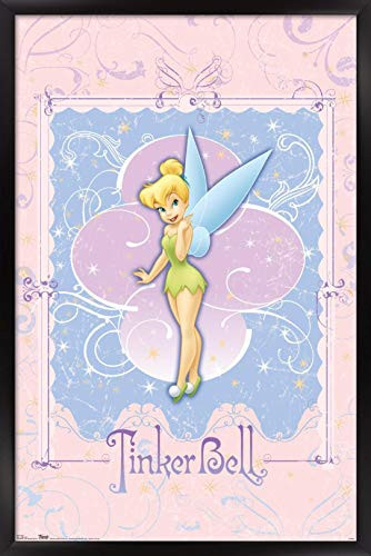 Trends International Disney Tinker Bell - Pixie Dust Wall Poster, 14.725" x 22.375", Black Framed Version