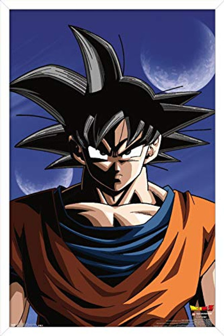 Trends International Dragon Ball Z - Goku Wall Poster, 14.725" x 22.375", White Framed Version Trends International Dragon Ball Z - Goku Wall Poster, 14.725" x 22.375", White Framed Version