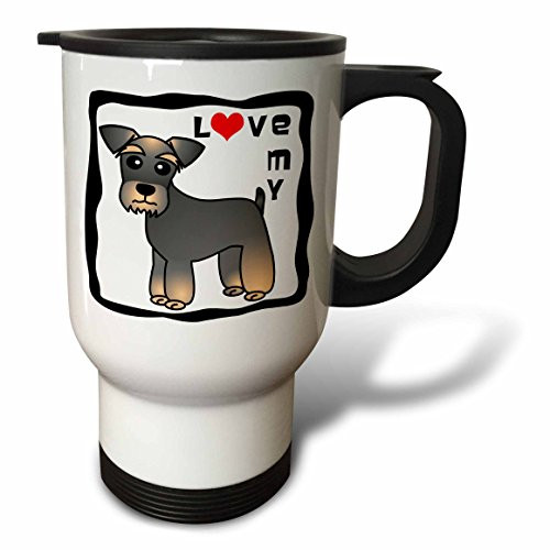 3dRose Love My Miniature Schnauzer, Brwn, Black, White, Red Heart, Stainless Steel Travel Mug, 14-Oz 3dRose Love My Miniature Schnauzer, Brwn, Black, White, Red Heart, Stainless Steel Travel Mug, 14-Oz