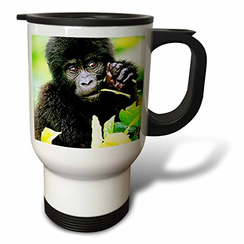 3dRose Infant Gorilla Travel Mug, 14-Ounce