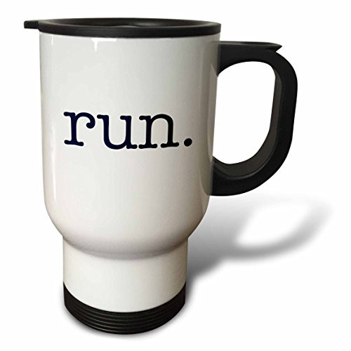 3dRose Run Running Jogging Marathon Runners Travel Mug, 14-Ounce