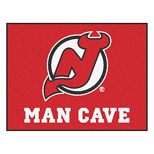 FANMATS 14453 NHL New Jersey Devils Nylon Universal Man Cave All-Star Mat FANMATS 14453 NHL New Jersey Devils Nylon Universal Man Cave All-Star Mat