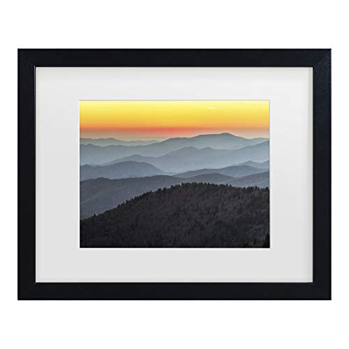 Trademark Fine Art Smoky Sunset by Pierre Leclerc, White Matte, Black Frame 11x14-Inch 11x14 Trademark Fine Art Smoky Sunset by Pierre Leclerc, White Matte, Black Frame 11x14-Inch 11x14