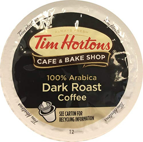 Tim Horton's Single Serve Coffee Cups, Dark Roast, 12 Count (Pack of 6)