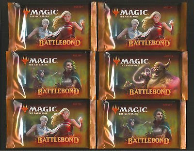 MTG 6 (Six) Packs - Magic: the Gathering Battlebond Booster Packs (6 Pack Lot)