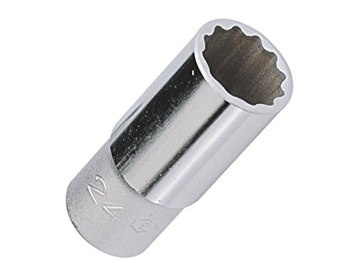 Genius Tools 437819 1/2" Dr. 19mm Deep Hand Socket (12 Point)