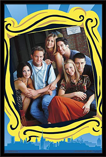 Trends International Friends - Group Wall Poster, 22.375" x 34", Black Framed Version
