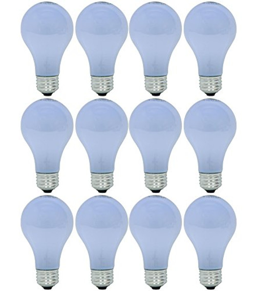 GE Lighting 63007 Reveal 43-Watt (60-watt replacement) 565-Lumen A19 Light Bulb with Medium Base, 12-Pack