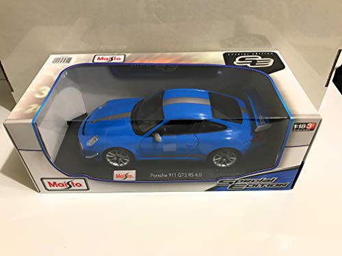 Maisto Porsche 911 GT3 RS 4.0 Blue 1/18 Car Model by Bburago