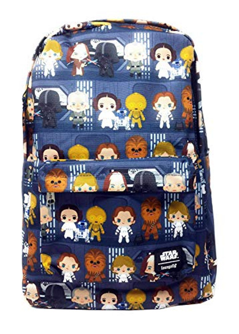 Loungefly Disney Star Wars Chibi Character Nylon Backpack