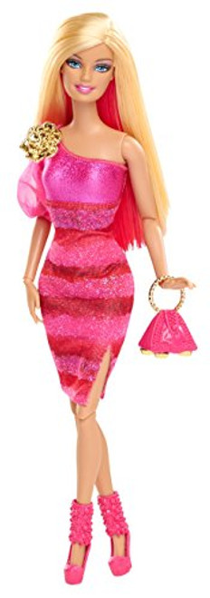 Barbie Fashionista Barbie Doll - Hot Pink Dress Barbie Fashionista Barbie Doll - Hot Pink Dress