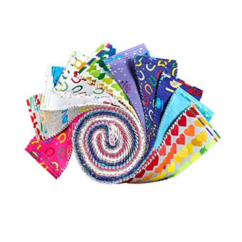 Clothworks Shine Bright Strip Rolls 40 Pcs