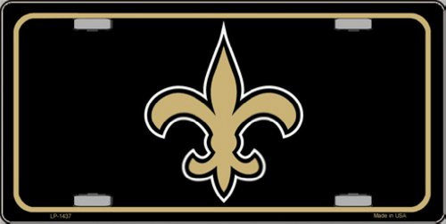 Smart Blonde LP-1437 Fleur de lis Metal Novelty License Plate Smart Blonde LP-1437 Fleur de lis Metal Novelty License Plate