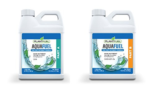 Plant Fuel Nutrients | AQUA FUEL | Two part A and B formula for hydroponics. Complete hydroponic base system. Provides all nutrients needed by plants in hydroponic systems. | Two Pack | (Quart)
