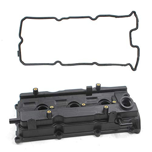 New 13264-8J113 Engine Valve Cover and Gasket Kit for VQ35DE 2002 2003 2004 2005 2006 2007 Nissan Murano Altima Maxima Quest 3.5L V6 for 2004-2009 INFINITI I35 3.5L V6 Left OEM Standard