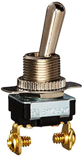Morris 70060 Medium Duty Toggle Switch, SPST, On-Off Screw Terminals with On-Off Plate