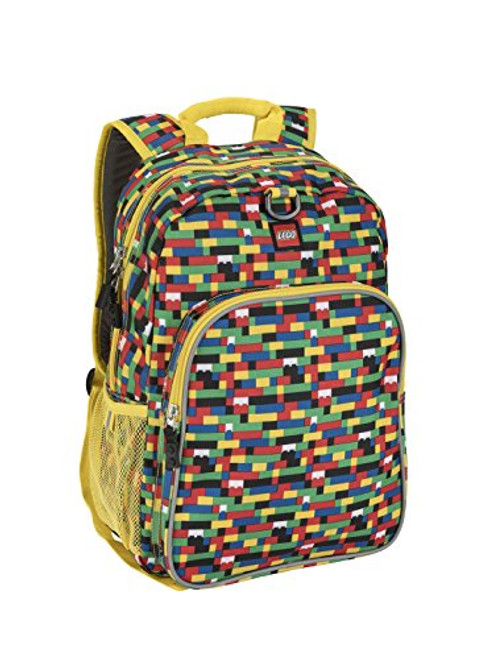 LEGO Kids Brick Wall Heritage Classic Backpack, Yellow, One Size LEGO Kids Brick Wall Heritage Classic Backpack, Yellow, One Size