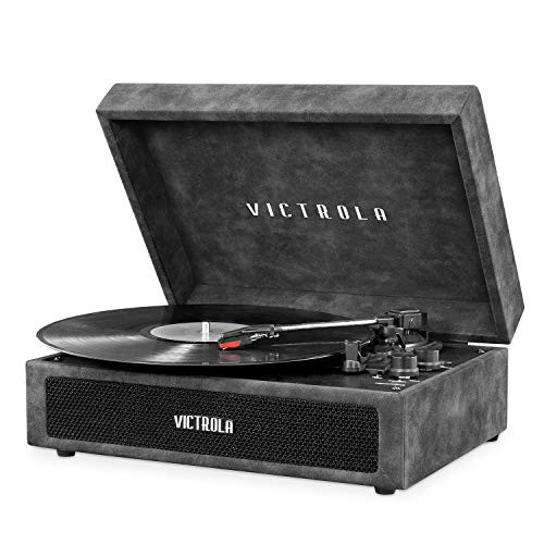 Victrola Parker Bluetooth Suitcase Record Player with 3-Speed Turntable