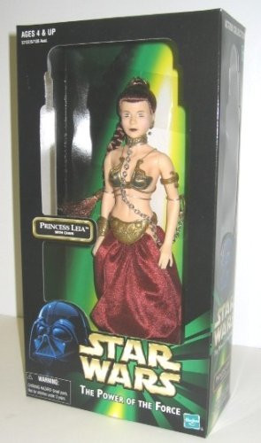 Star Wars Hasbro The Power of The Force 12 Figure - Princess Leia with Chain (Jabbas Slave)