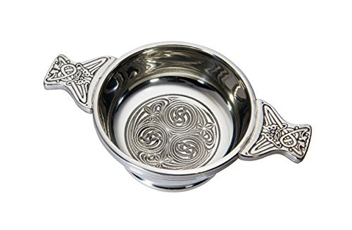 Wentworth Pewter - Standard Kells Pewter Quaich Whisky Tasting Bowl Loving Cup Burns Night