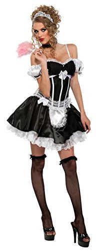 Rubie's Women's French Maid Costume, As Shown, Extra-Small