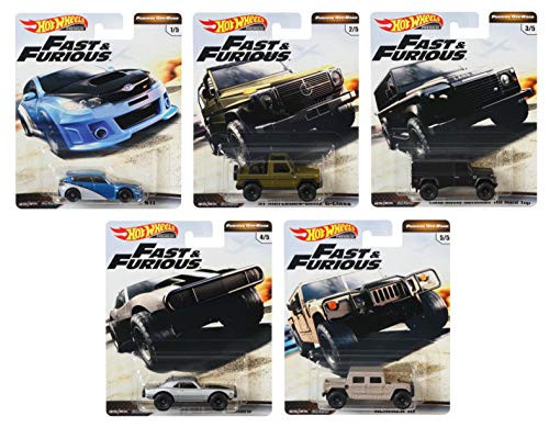 Hot Wheels 2019 Premium Fast & Furious Off-Road Set of 5