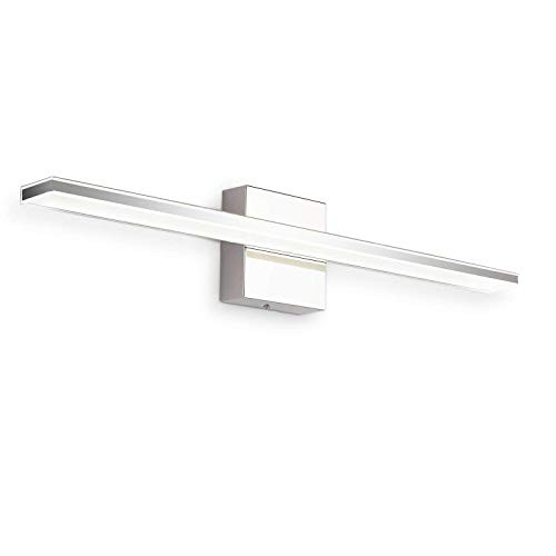 LED Vanity Lights, BRIVOLART 24 Inch 14W Cool White 6000K LED Bathroom Vanity Light Fixtures Modern Chrome Bathroom Vanity Lights for Mirror