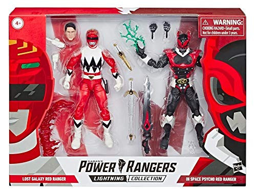 Power Rangers Lightning Collection in Space Psycho Red Ranger and Lost Galaxy Red Ranger 6-Inch Action Figures