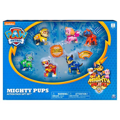 paw patrol 6046559 mighty pups gift set