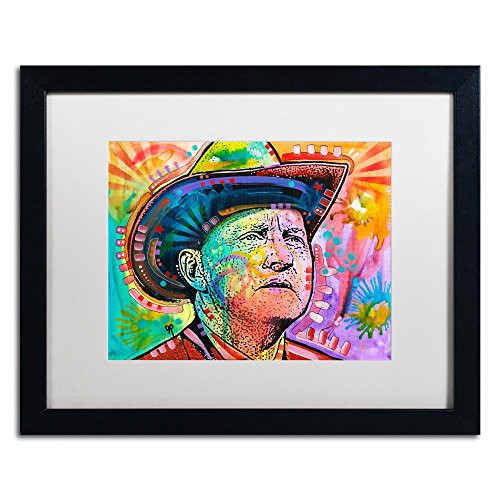 Bill Monroe by Dean Russo, White Matte, Black Frame 16x20-Inch