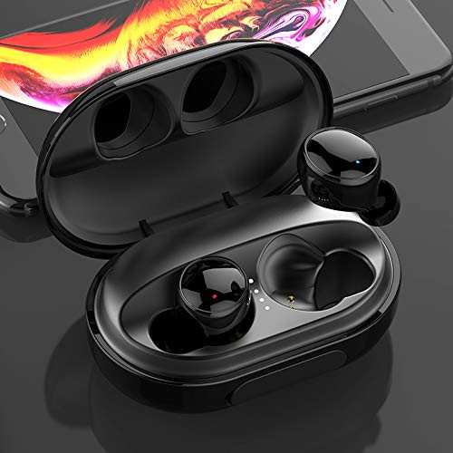 Bluetooth 5.0 Wireless Earbuds with 3500mAh Charging Case, IPX8 Waterproof TWS, Stereo Wireless Headphones with in-Ear Built-in-Mic Headset, Premium Hi-Fi Sound with Deep Bass, CVC.8 Noise Cancelling