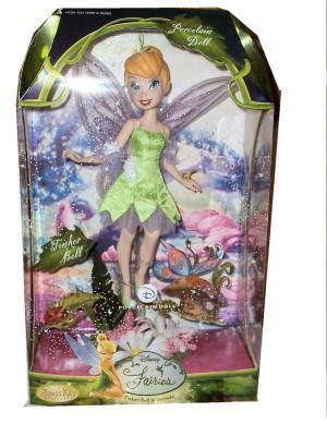 Disney Fairies Tinker Bell Porcelain Doll