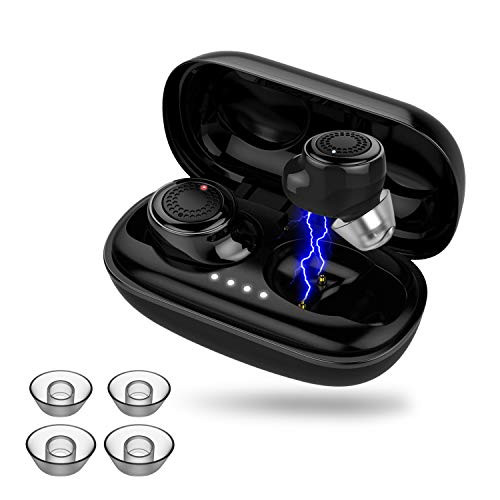 ADSDIA True Wireless Earbuds V5.0 Bluetooth Headphones in-Ear Buds Waterproof TWS Stereo Earphones with ?Wireless Charging Case? Built-in Mic Headset with Deep Bass ADSDIA True Wireless Earbuds V5.0 Bluetooth Headphones in-Ear Buds Waterproof TWS Stereo Earphones with ?Wireless Charging Case? Built-in Mic Headset with Deep Bass