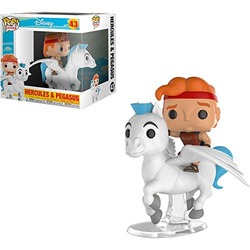 Hercules w/ Pegasus: POP! Rides x Hercules Vinyl Figure + 1 Classic Disney Trading Card Bundle [#043]