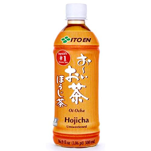 Ito En Oi Ocha Hojicha Green Tea, Unsweetened, 16.9 Fl oz (Pack of 12)