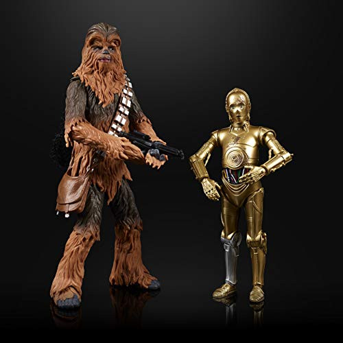 Star Wars The Black Series Chewbacca & C-3PO Toys 6" Scale The Empire Strikes Back Collectible Figures (Amazon Exclusive) Star Wars The Black Series Chewbacca & C-3PO Toys 6" Scale The Empire Strikes Back Collectible Figures (Amazon Exclusive)