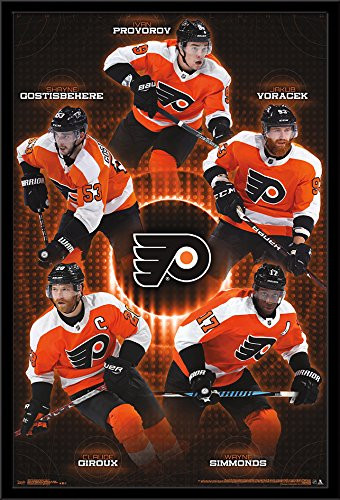 Trends International NHL Philadelphia Flyers - Team Wall Poster, 22.375" x 34", Black Framed Version