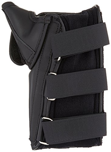 Rolyan Workhard Wrist and Thumb Spica Splint for Right Wrist, Quality Durable Leather Thumb & Wrist Support with Padded Lining & Strapsfor Tendonitis, Inflammation, Carpal Tunnel, Tendinitis, Small