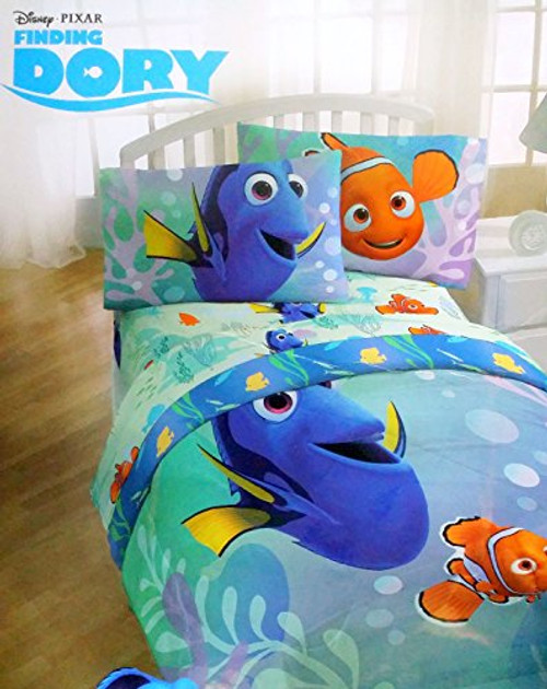 Disney Pixar Finding Dory Twin Sized Reversible Comforter Disney Pixar Finding Dory Twin Sized Reversible Comforter
