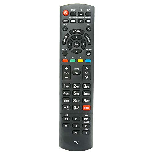 New N2QAYB000925 Replacement Remote Control fit for Panasonic 3D Smart LED LCD TV TC-55AS650U TC-60AS650U TC-60AS640U TC-55AS680U TC-65AX900U TC-50AS660C TC-55AS660C TC-60AS660C TC-50AS650UE