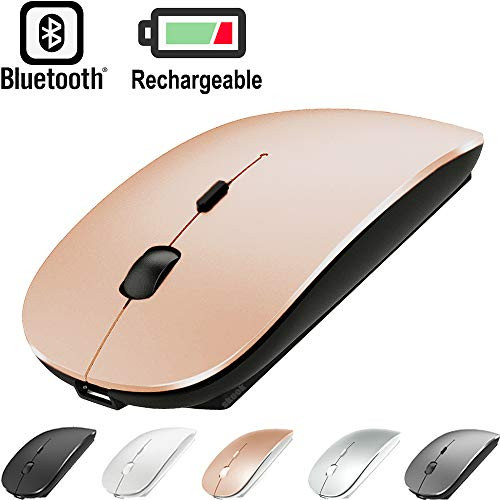 Bluetooth Mouse for MacBook,Laptop,Mac,ipad,Pro,Air,Bluetooth Mouse for MacBook pro,MacBook Mac,MacBook Air,Notebook, PC,Laptop (Rose Gold-Black)