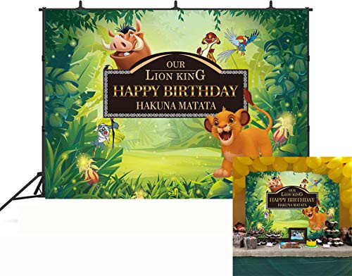 GYA Baby Simba Lion King Backdrop Background Kids Childrens Boys Birthday Party Photography Photo Vinyl Decoration 5x3ft GYA Baby Simba Lion King Backdrop Background Kids Childrens Boys Birthday Party Photography Photo Vinyl Decoration 5x3ft