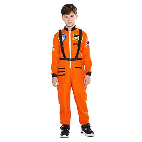 EraSpooky Boy's Space Suit Orange, Small